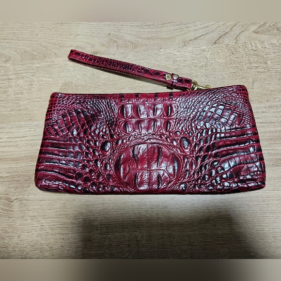 Brahmin Crimson Melbourne Rosalyn Wristlet Clutch - Picture 4 of 8